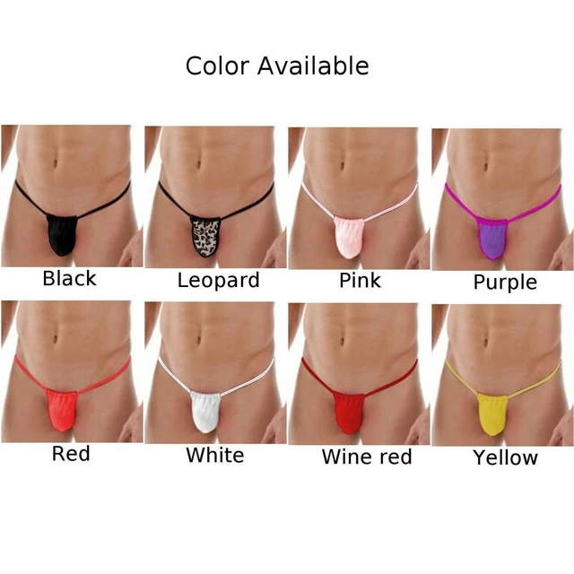 HOMMES SEXY G STRING Bikini String Slip Dos En T Taille Basse Pochette