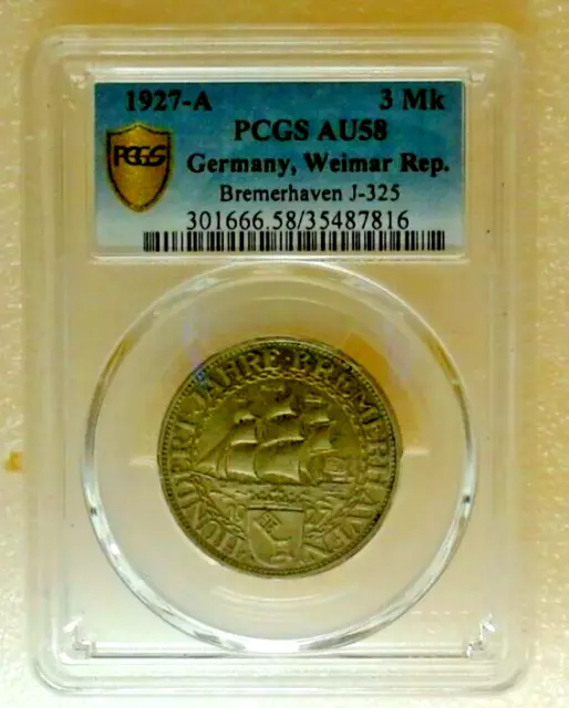 A Germany Weimar Silver Mark Bremerhaven Picclick