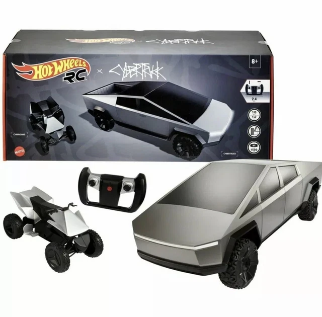 MATTEL HOT WHEELS R C Tesla Cybertruck Cyberquad Scale Limited Edition EUR