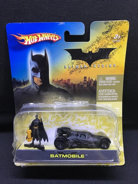 HOT WHEELS BLACK Batmobile With Figure Collectable Scale EUR