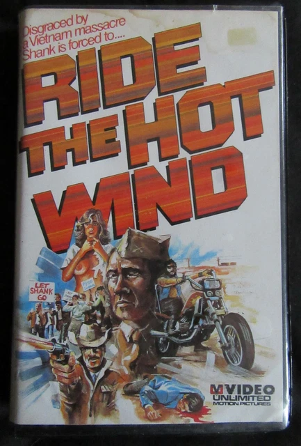RIDE THE HOT Wind Vhs Big Box Video Unlimited Ex Rental Biker Pre