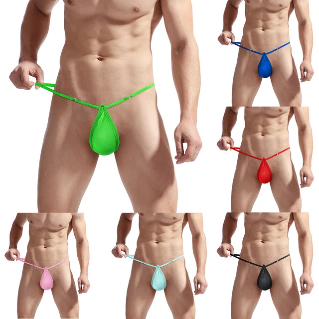 Mens G String String Bulge Sachet Culotte Micro Bikini T Back Sous