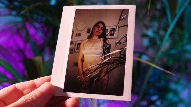 Instax Nude Photo French Model Redhead Girl Original Fuji Wide