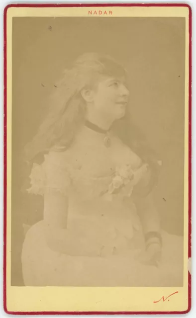 CDV CIRCA 1875 Martel Actress Naked By Nadar In Paris Actress