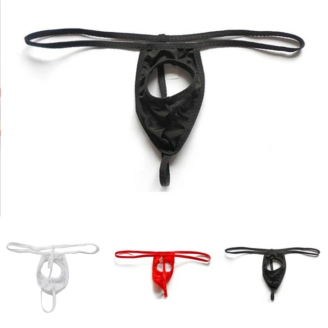 Hommes String Extensible Bikini G String Ouvert Pochette T Back Tangas