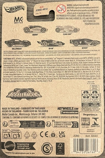 HOT WHEELS SILVER Series Acceleracers Full Set Of Revert RD