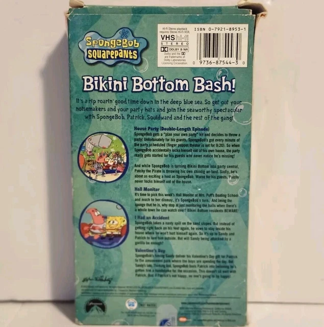 Spongebob Squarepants Bikini Bottom Bash Vhs Picclick Ca