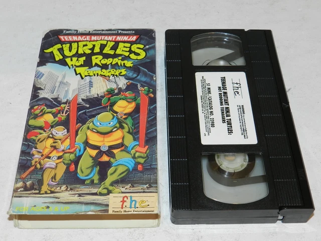 TEENAGE MUTANT NINJA Turtles TMNT VHS Hot Rodding Teenagers 1988 W