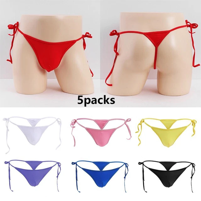 PAQUETS HOMMES String Slips String Sous Vêtement Bikini T Poche Arrière EUR PicClick FR