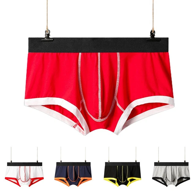 Culotte De Boxer Homme Gar Ons Slips Sac Respirable En Coton Lingerie Noire M Eur