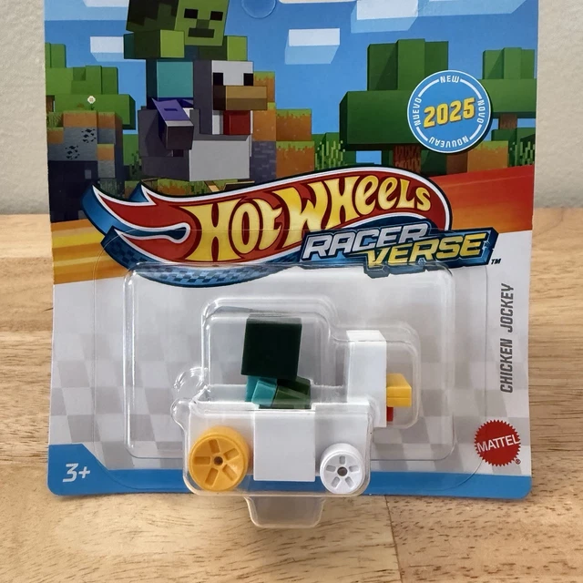 H HOT Wheels Racer Verse CHICKEN JOCKEY Minecraft NEW Fast