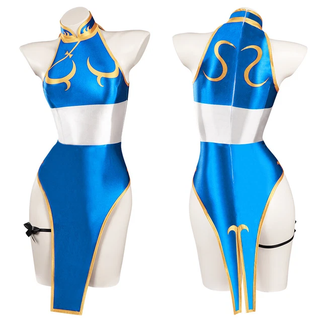 STREET FIGHTER SF CHUN LI Sexy Swimsuit Outfits Women Bikini Swimwear