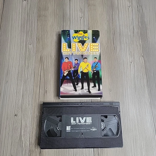 THE WIGGLES LIVE Hot Potatoes VHS Tape HIT Entertainment RARE GUC