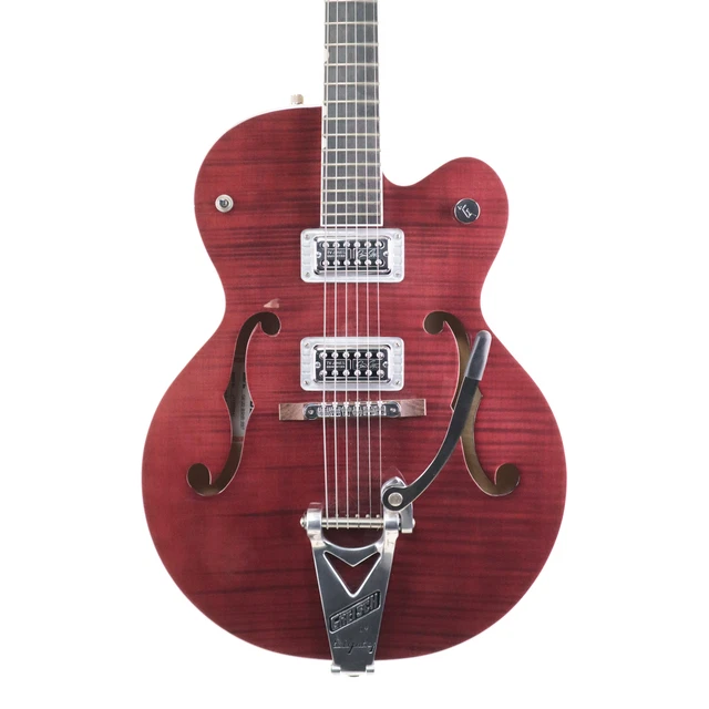 GRETSCH G6120 BSHR RRT BRIAN Setzer Hot Rod Elec Gtr Rosso Con Custodia USATA EUR 2 662 74