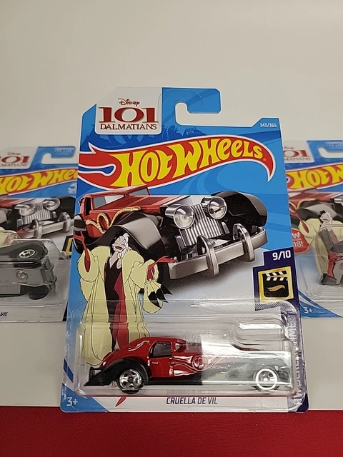 HOT WHEELS DISNEY 101 Dalmatians Cruella De Vil HW Screen Time Lot 22