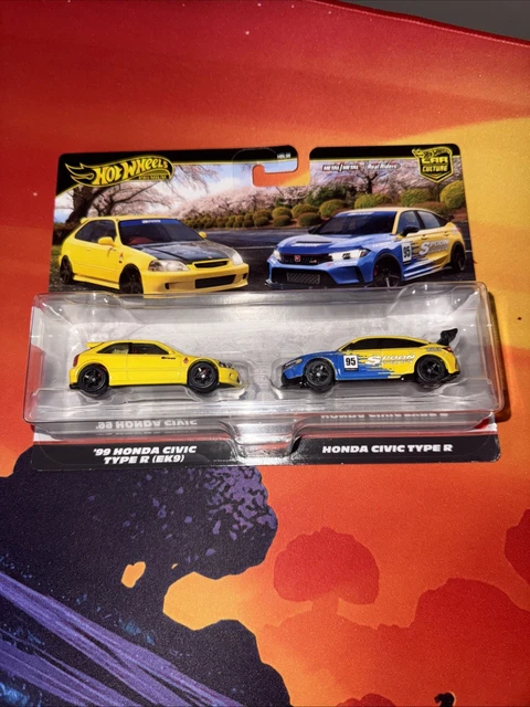 HOT WHEELS PREMIUM Honda Civic Ek Type R Honda Civic Type R Pack