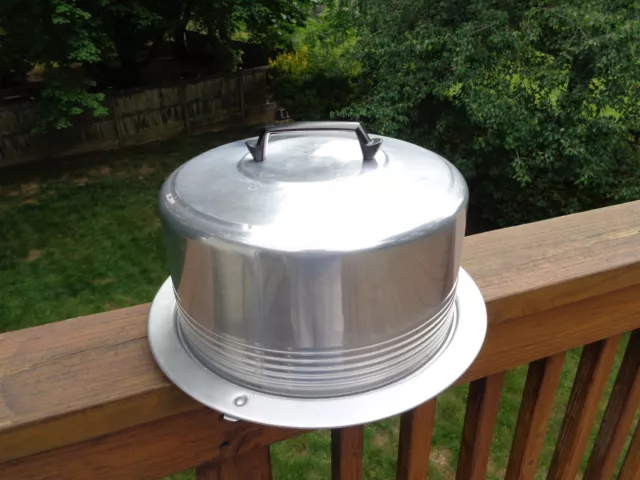 Vintage S Regal Aluminum Locking Cake Pan Carrier Saver Holder Lb
