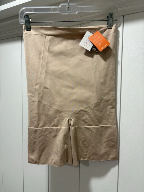 Spanx On Core Sculpt High Waist Mid Thigh Short Shapewear Tummy New Nude Size Xl