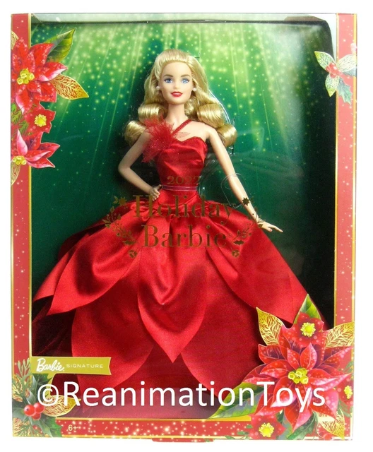 BARBIE SIGNATURE 2022 Holiday Christmas Celebration Doll Blonde Hair
