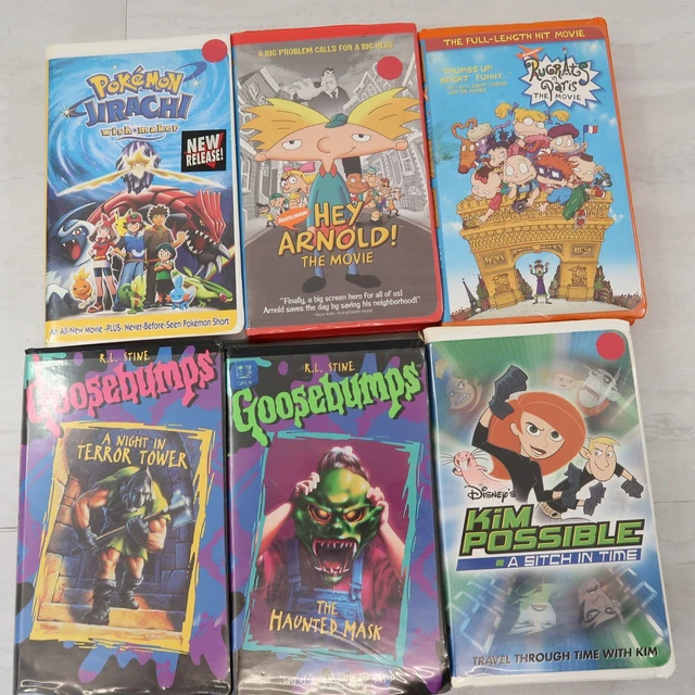 VHS LOT GOOSEBUMPS Hey Arnold Rugrats Kim Possible S Cartoons EUR 2210