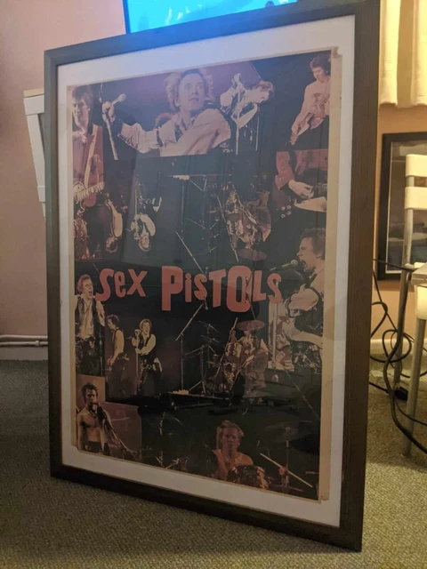SEX PISTOLS ORIG VINTAGE WINTERLAND Large Framed Poster PUNK ROCK PicClick UK