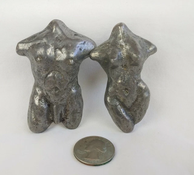 NUDE BUST METAL Male Female Naked Body Drawer Cabinet Pulls Handles