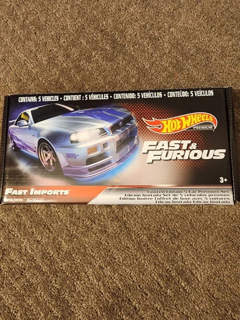 HOT WHEELS FAST And Furious 5 Pack Fast Imports Real Riders Premium EUR