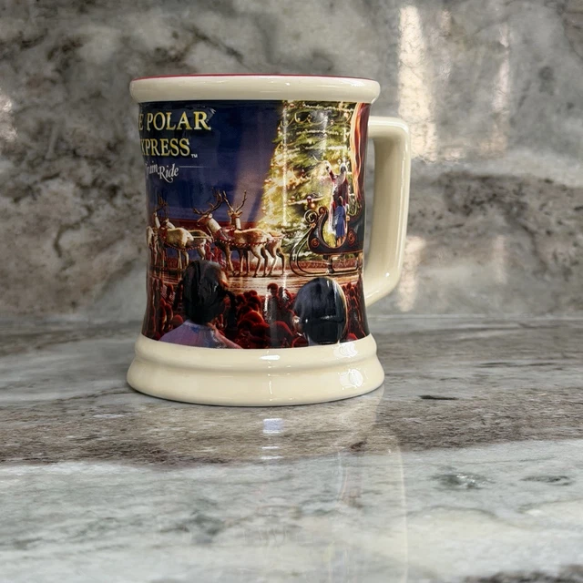 THE POLAR Express Train Ride D Raised Ceramic Hot Chocolate Mug