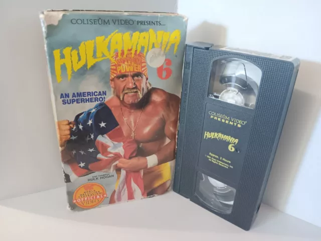 WWF HULKAMANIA 6 VHS 1991 Coliseum Video Big Box Wrestling WWE WCW Hulk