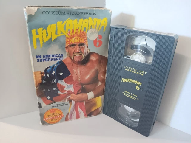 WWF HULKAMANIA 6 VHS 1991 Coliseum Video Big Box Wrestling WWE WCW Hulk