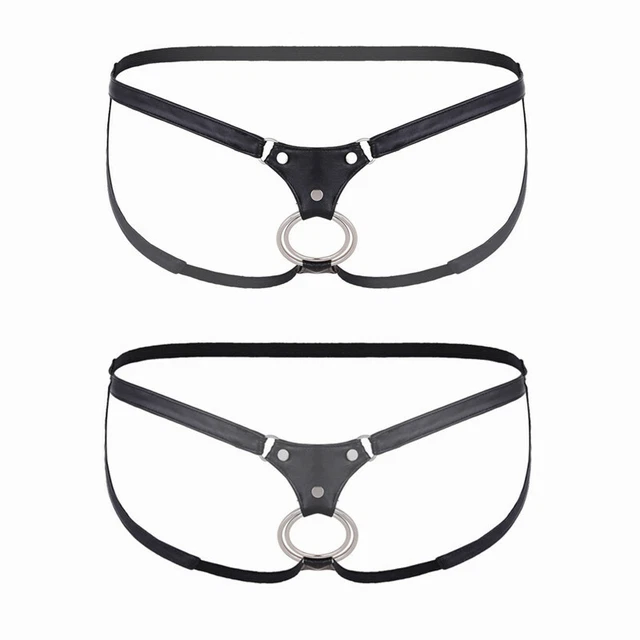 HERREN G STRING JOCKSTRAP Tanga Bikini Slips Unterwäsche mit Metall O