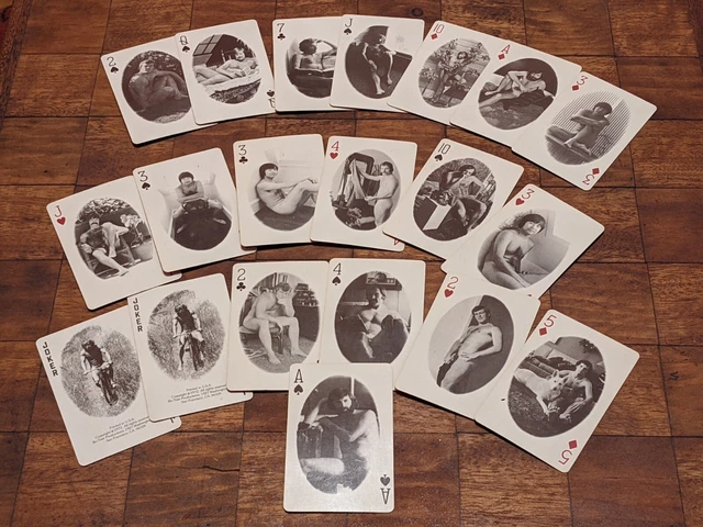 RARE VINTAGE 1972 MALE NUDE RISQUE Playing Cards TREE SAN FRANCISCO Gay