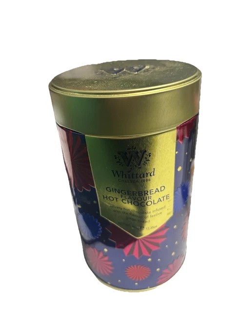 WHITTARD GINGERBREAD FLAVOUR Hot Chocolate 350g Christmas Tin 14 99