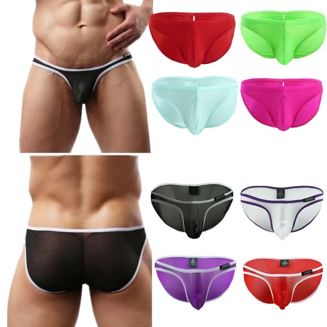 SISSY HOMMES SLIPS lingerie sexy slips bikini poche bombée culotte sous