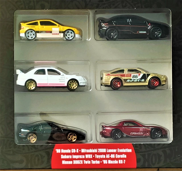 2022 HOT WHEELS Jdm Japanese Classics Box Set Of Six Cars Unopened