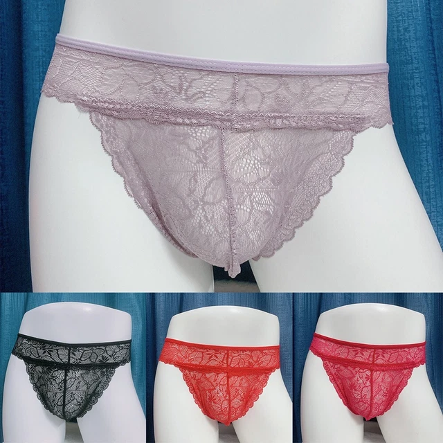 SEXY MAILLE DENTELLE maille bombée slips string bikini confortable et