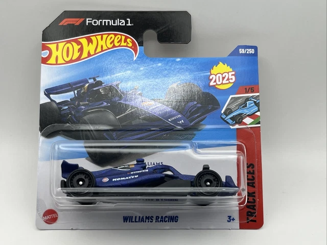 HOT WHEELS 2025 WILLIAMS RACING MODEL TRACK ACES 1 5 Formula 1 F1