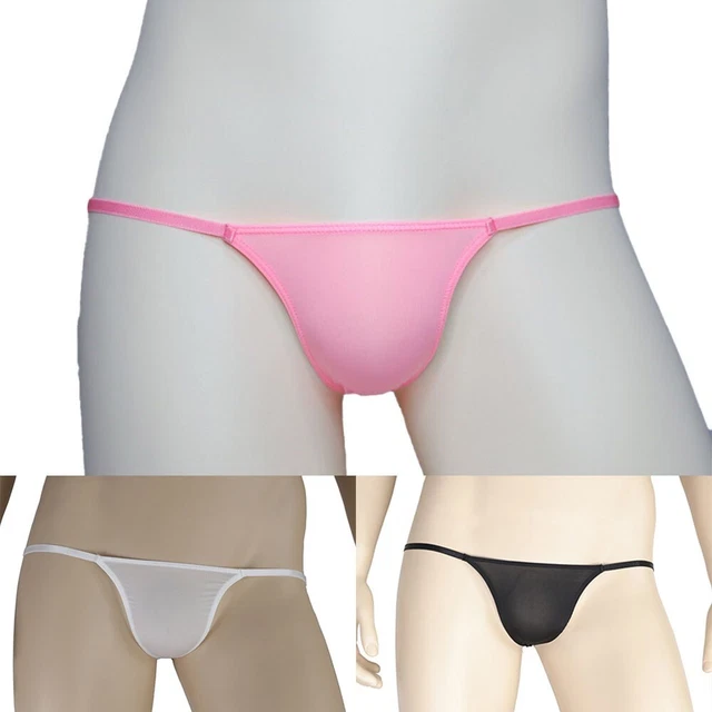 SISSY MENS SEXY T Back Bikini Thong Low Rise G String Briefs Lingerie