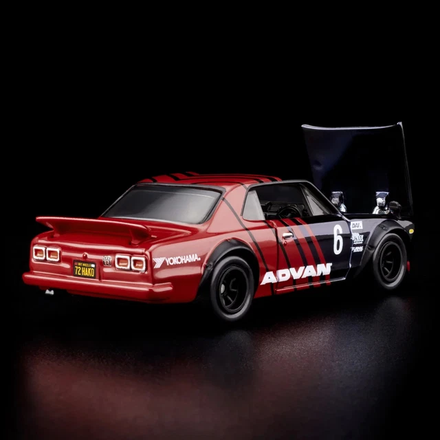 HOT WHEELS COLLECTORS Premium RLC 1972 Skyline H T 2000GT R ADVAN RED
