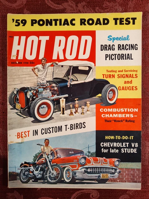 RARE HOT ROD Magazine December Model T Custon T Birds Drag Racing Pictorial