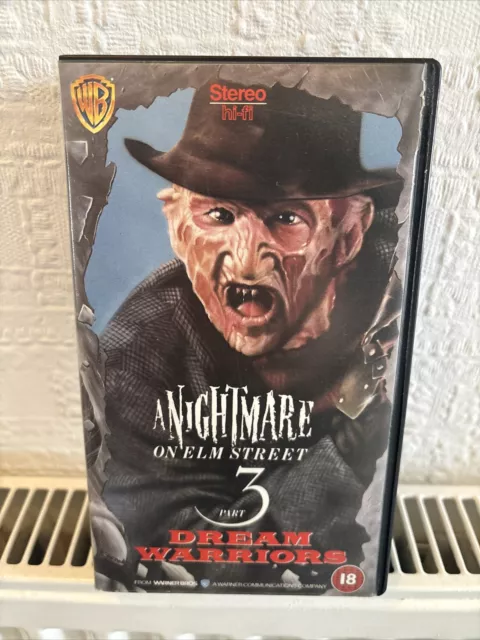A Nightmare On Elm Street Part Dream Warriors Vhs Tape Good Condition Picclick