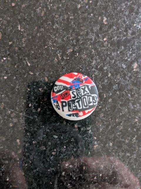SEX PISTOLS GOD Save The Sex Pistols Vintage Badge S