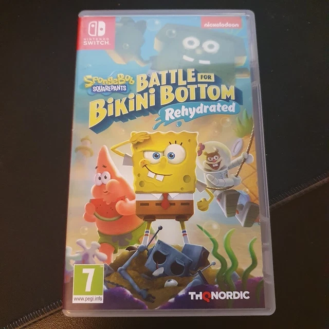 PANTS QUADRATI SPONGEBOB Battaglia Per Bikini Fondo Reidrato Nintendo