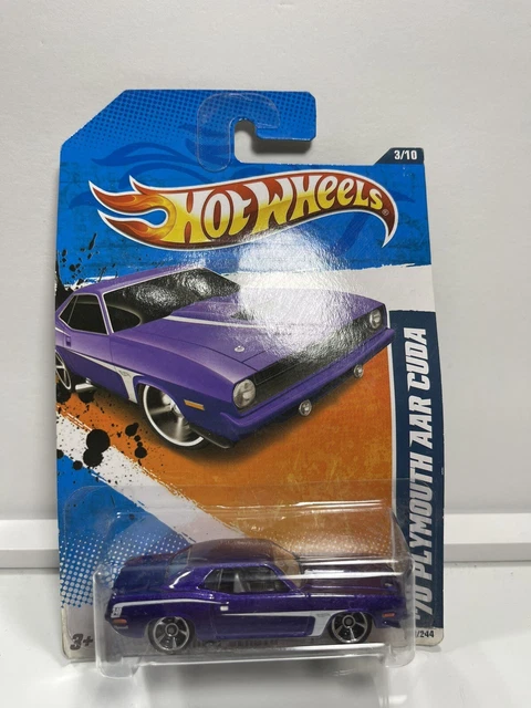 HOT WHEELS 1970 Plymouth AAR Cuda violet moulé sous pression 1 64 EUR 6