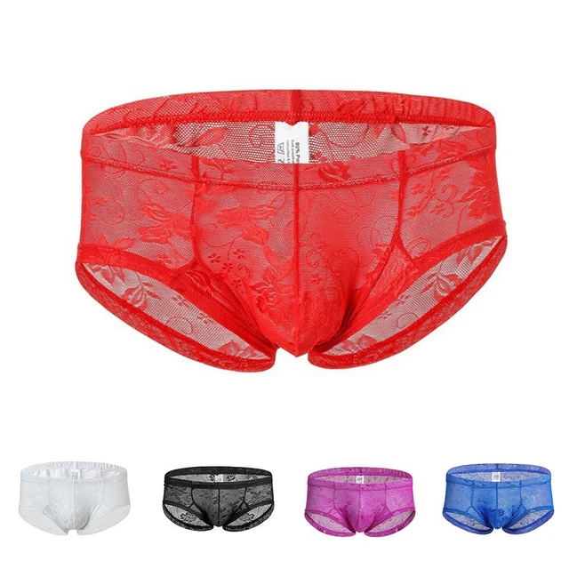 SOUS V TEMENTS HOMMES EN Maille Dentelle Culotte Sexy Lingerie