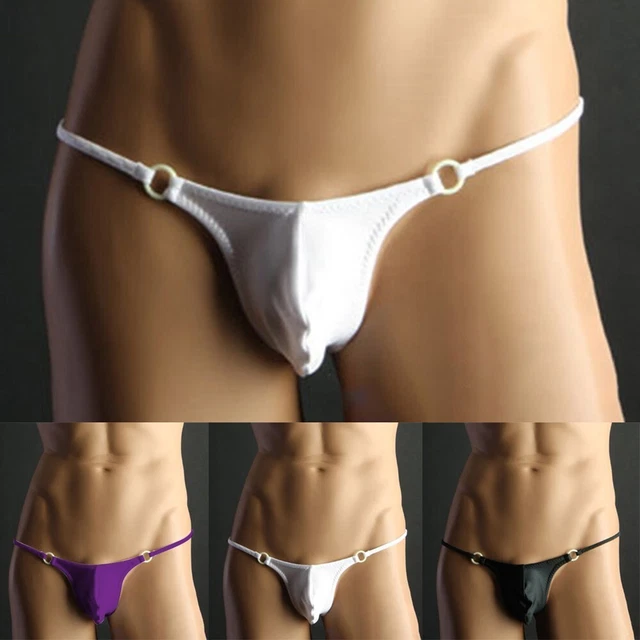 HOMMES SEXY G STRING Bikini Tangas Mec Modal Extensible T Back Slip