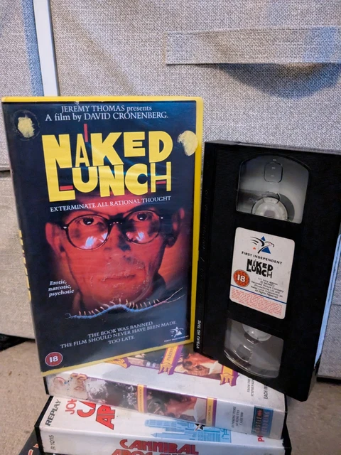 NAKED LUNCH Big Box VHS David Cronenberg Pre Cert Int