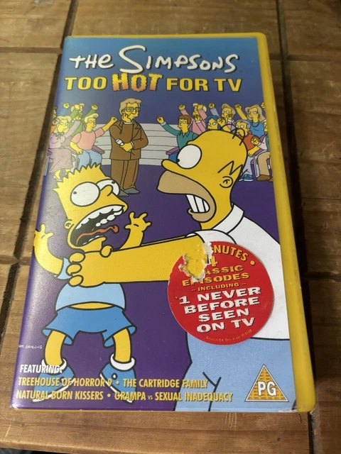 THE SIMPSONS TOO Hot For TV Animated VHS SUR PicClick UK
