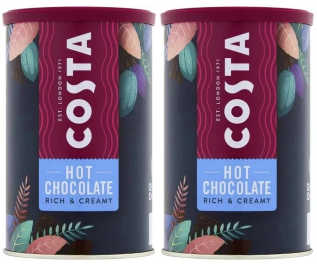 COSTA HOT DRINKING Chocolate Powder Rich Creamy HOTEL CHOCOLAT G