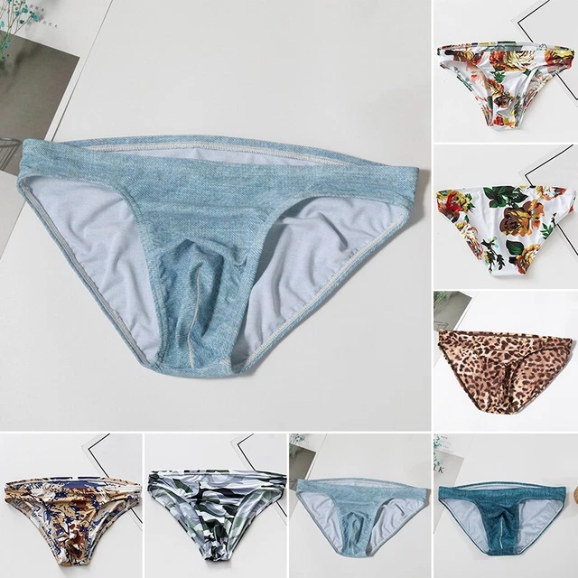 MEN SEXY LINGERIE Low Rise Underwear Briefs U Bulge Underpants Knickers